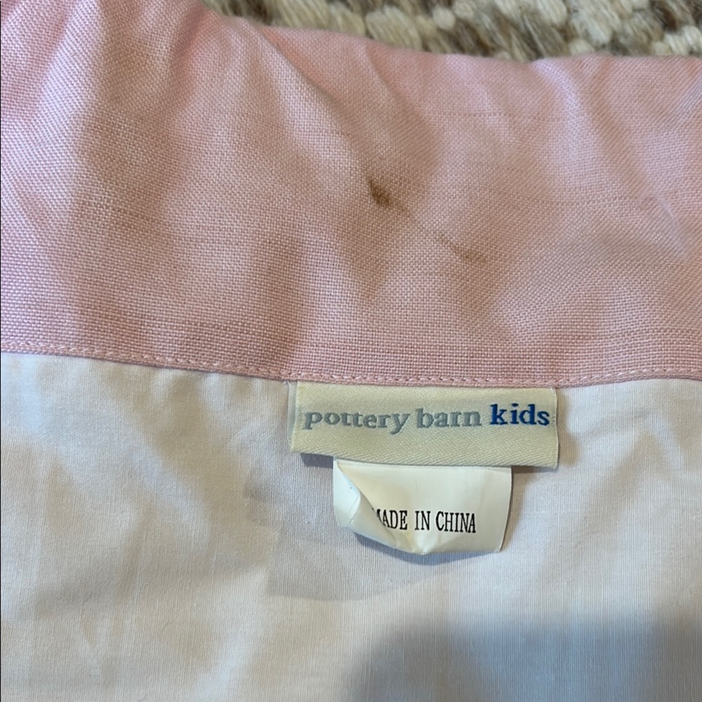 Two Pink Floral designed valances, gently used by Pottery Barn Kids - Picture 2 of 6